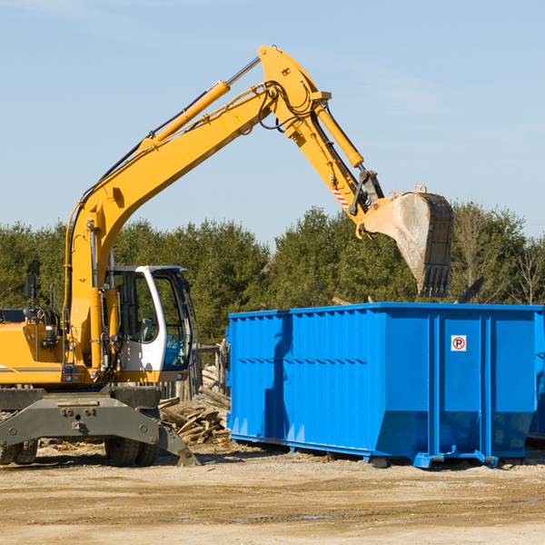 what are the rental fees for a residential dumpster in Manns Choice PA